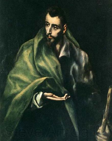 GRECO, El Apostle St James the Greater Spain oil painting art